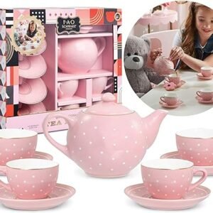 Ceramic Tea Party Set for Kids
