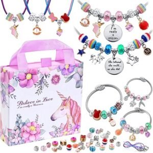 Charm Bracelet Making Kit: Unicorn Inspired Creativity!