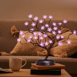 Cherry Blossom Bonsai Light with Timer