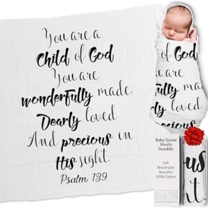 Christian Baby Baptism Swaddle Blanket