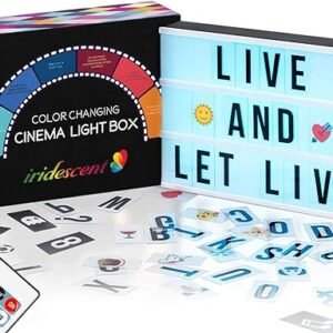 Color Changing Cinema Light Box - 354 Letters, Numbers & Emojis
