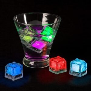 Color-Changing LED Ice Cubes - Set of 12