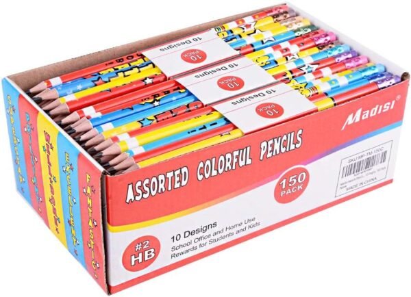 Colorful Incentive Pencils, 150 Pack