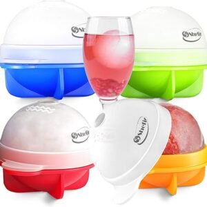 Colorful Round Ice Cube Mold Set