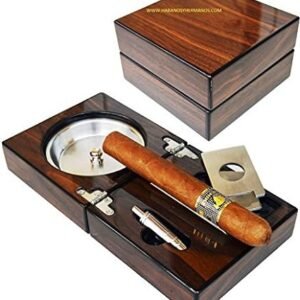 Compact Ash Tray with Cutter and Punch