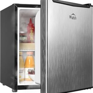 Compact Mini Fridge with Reversible Doors