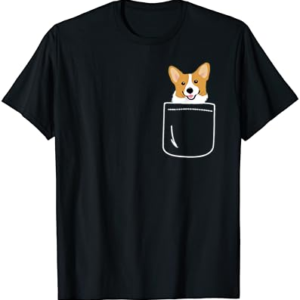 Corgi In Pocket Funny T-Shirt