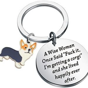 Corgi Mom Gift Keychain - Happy Ending