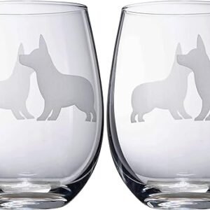 Corgi Stemless Wine Glasses – Puppy & Dog Lover Gifts