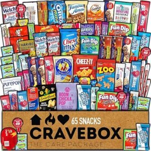 Cravebox Snack Box (65 Count) Valentines Variety Pack