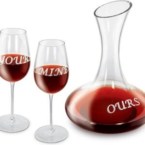 Crystal Wine Aerator and Glass Set