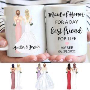 Custom Bridesmaid Mug, Personalized Gift