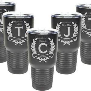 Custom Engraved Groomsman Tumbler (Sets of 4-15)