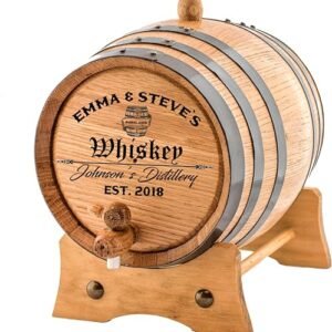 Custom Engraved Oak Aging Barrel
