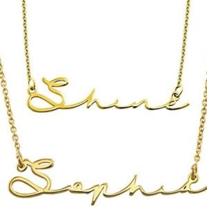 Custom Handwritten Style Name Necklace