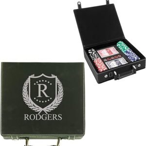 Custom Poker Chip Set with Personalization