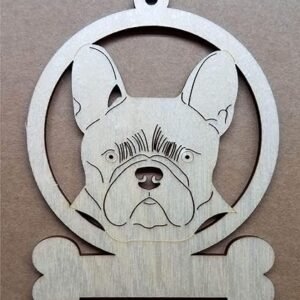 Customizable French Bulldog Christmas Ornament