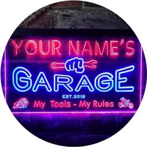 Customizable Garage Man Cave LED Neon Sign