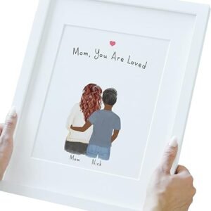 Customizable Mom & Son Wall Art