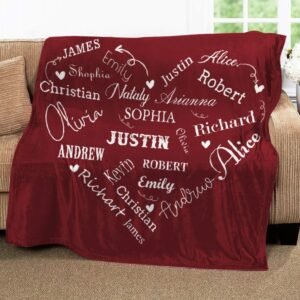 Customized Name Blankets for Loved Ones