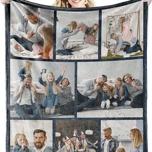 Customized Youltar Text Picture Collage Blanket