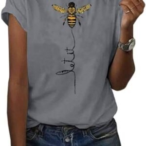 Cute Bee Graphic Tee - Let It Bee