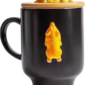Cute Corgi Mug with Lid - 14oz