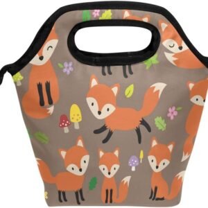 Cute Fox Neoprene Lunch Tote Bag