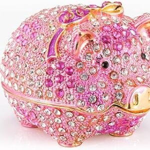 Cute Pig Decorative Jewelry Trinket Box