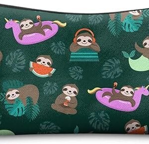 Cute Sloth Cosmetic Bag for Women