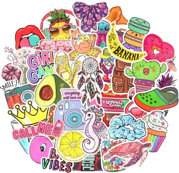 Cute Waterproof Stickers for Teen Girls