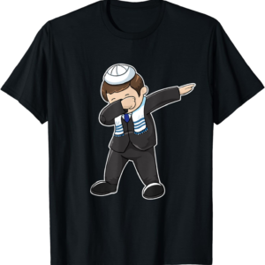 Dabbing Jewish Boy Hanukkah T-Shirt