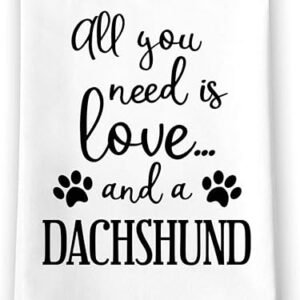 Dachshund Love Kitchen Towel