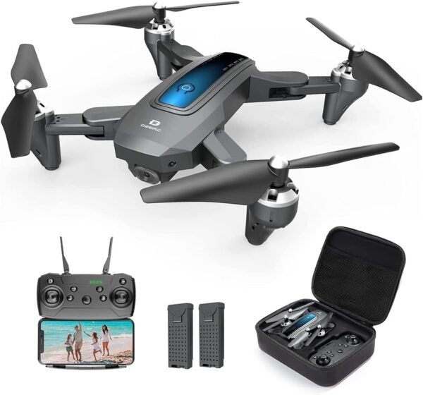 DEERC 2K HD Camera Drone with 2 Batteries