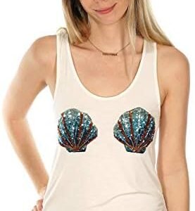 Delfina Sequin Mermaid Bra Tank