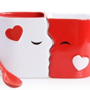 Devil Kiss Mugs: Anniversary & Wedding Gift