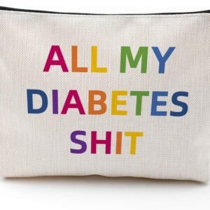 Diabetic Travel Bag Set with Funny Glucose Meter Organizer