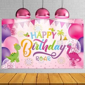 Dinosaur Birthday Party Backdrop
