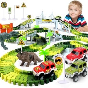 Dinosaur Toys - Bendable Race Car Track