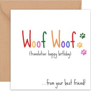 Dog Birthday Card – Funny & Cute