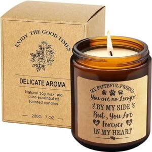 Dog Memorial Candle - Aromaflare Lavender Scented