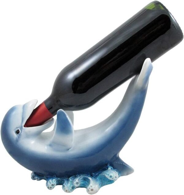 Dolphin Wine Bottle Holder for Tropical Decor