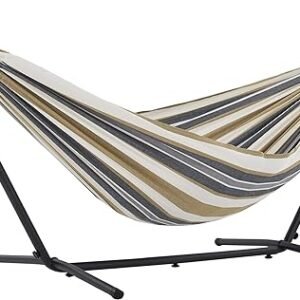 Double Cotton Hammock with Steel Stand