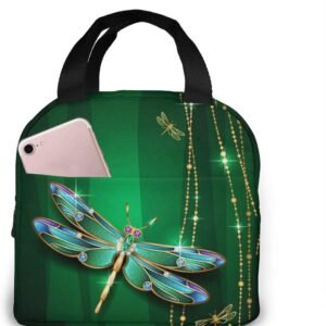 Dragonfly Green Insulated Lunch Box