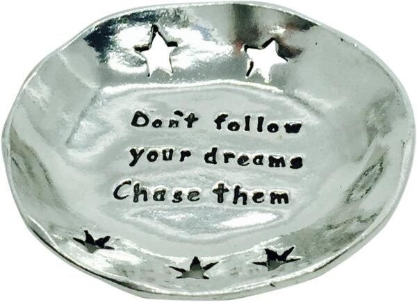 Dream-Chasing Pewter Trinket Dish