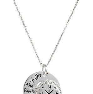 Dreams Compass Necklace, 18″ – Amazon Essentials