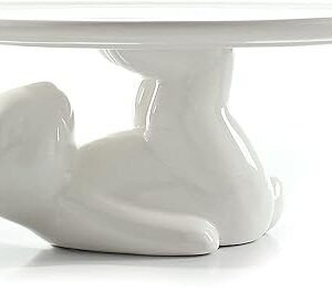 Easter Cupcake Stand and Bunny Candy Dish - White