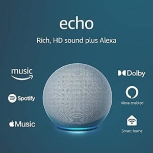 Echo (4th Gen) | Premium Sound, Smart Home Hub | Twilight Blue