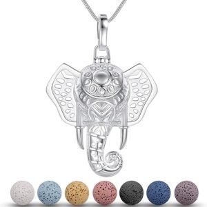 Elephant Essential Oil Diffuser Necklace