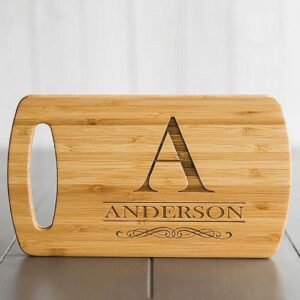 Engraved Bamboo Cutting Board - Personalized Wedding Gift
